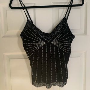 90s Express beaded tank top, like new